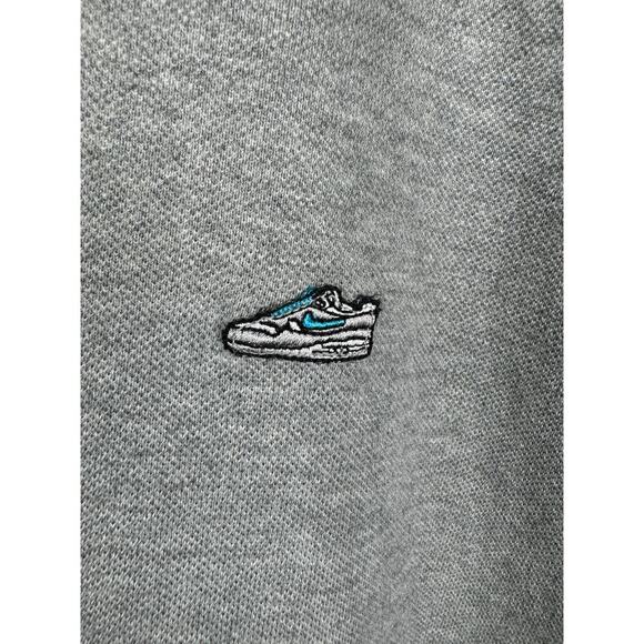 Nike Air Max Embroidery Patch Short Sleeve Polo Men's Size 3XL Gray - Picture 3 of 7